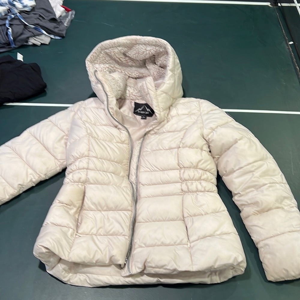 Cream tan winter jacket